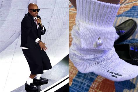 jermaine dupri louis vuitton socks|jermaine super bowl socks.